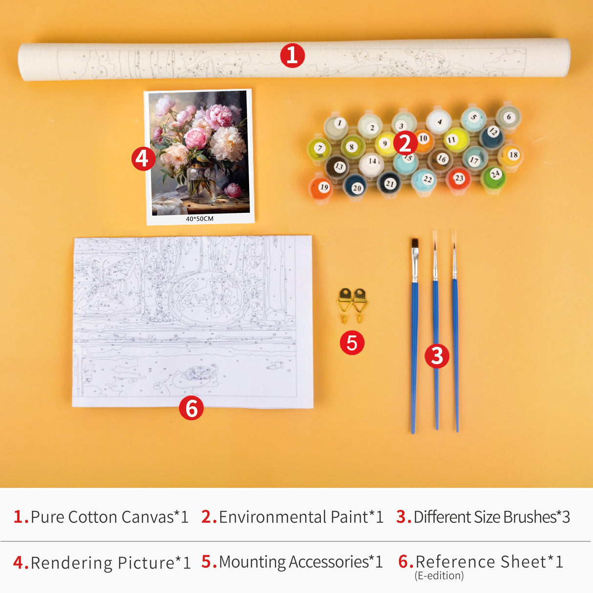 TUMOVO Paint by Numbers Kit for Adults - Color by Number Canvas with Rabbit in Flower Field Art, DIY Painting Kit for Adults Beginner, 16x20 Inch TUMOVO