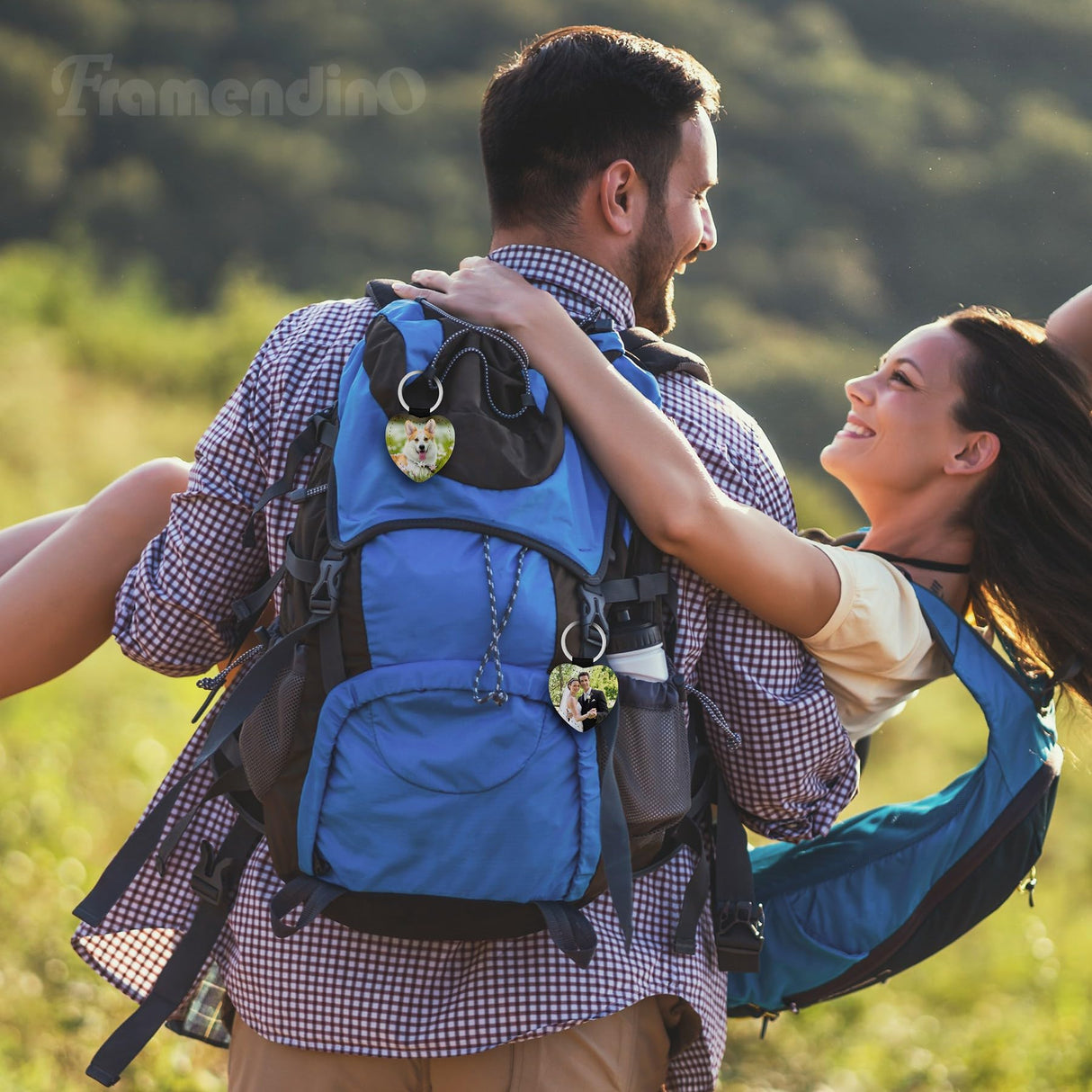 Framendino, 8 Pack Sublimation Blank Keychain Glitter PU Leather Love Heart Heat Transfer Key Chain for Personalized DIY Crafts Photo Pink Framendino