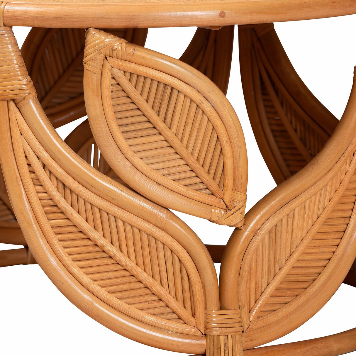 Bali & pari Raflesia Modern Bohemian Natural Rattan Coffee Table bali & pari