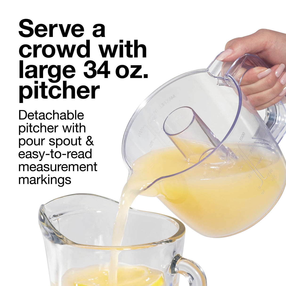 Proctor Silex Alex's Lemonade Stand Electric Citrus Juicer Machine and Squeezer, for Lemons, Limes and Oranges, 34 oz, Includes 2 Reamers & Recipe Book, Yellow (66341) Proctor Silex