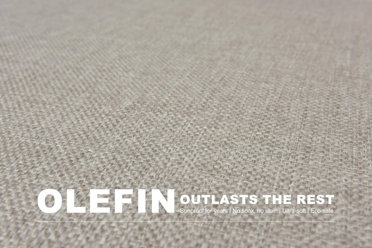 PURPLE LEAF 15 Pieces Outdoor Dining Table Set Modern Extra Large Weather-Resistant Conversation Set Pillows Included for Outdoor Garden Beige PURPLE LEAF