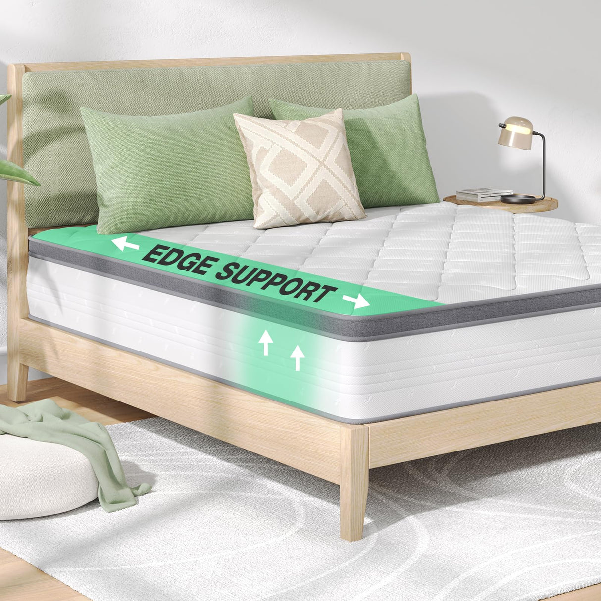 Novilla Full Size Mattress, 12 Inch Hybrid Mattress in A Box, Pocket Innerspring for Motion Isolation, Supportive & Pressure Relief Novilla