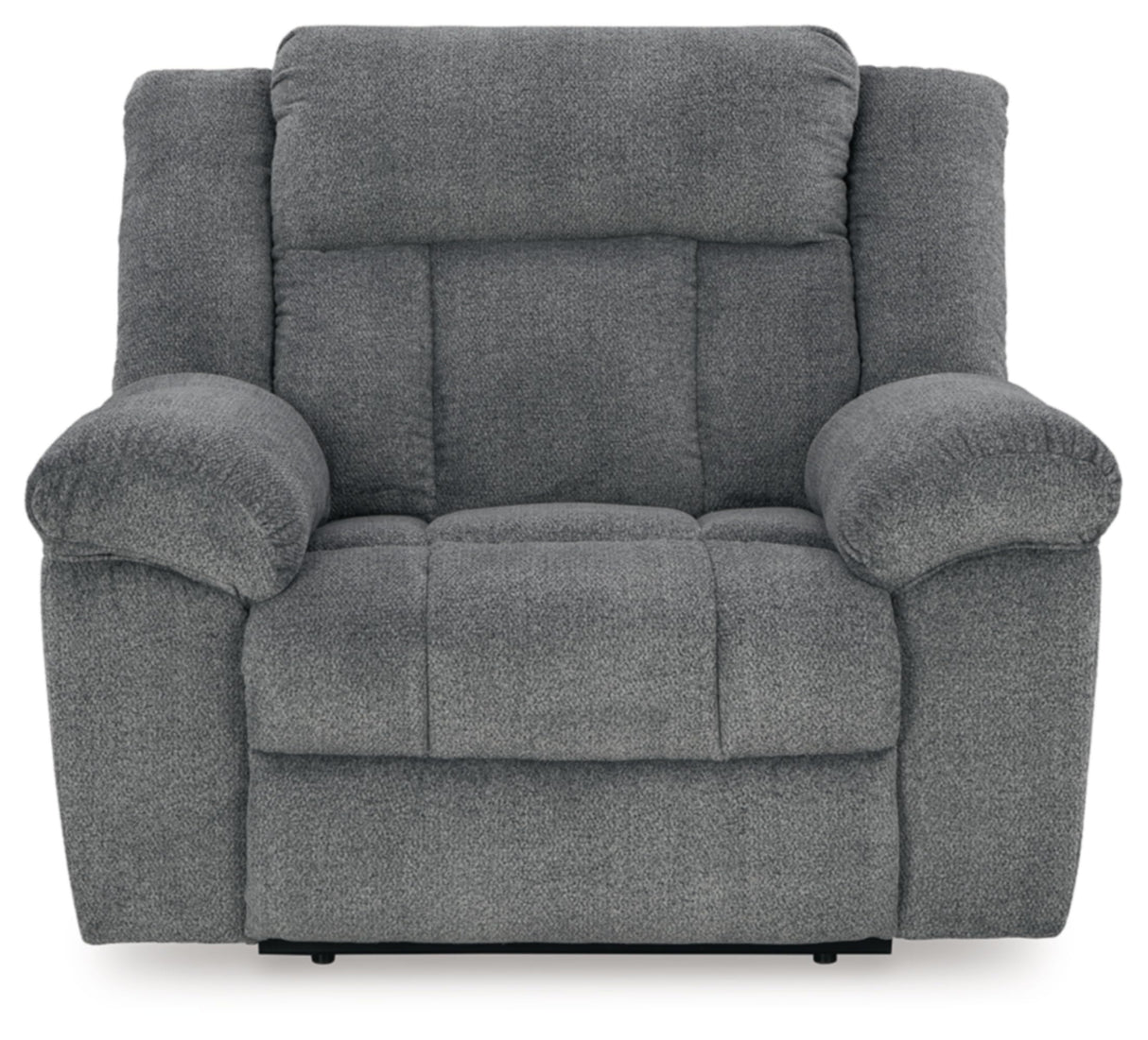 Signature Design by Ashley Tip-Off Casual Wall Hugger Power Recliner with Adjustable Headrest and USB Ports, Gray Signature Design by Ashley