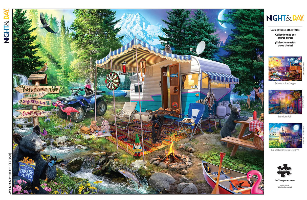 Buffalo Games - Jeff Haynie - Mountain Retreat - 1000 Piece Jigsaw Puzzle For Adults - High Quality Challenging Puzzle Perfect for Game Nights - Finished Puzzle Size is 26.75 x 19.75 Buffalo Games