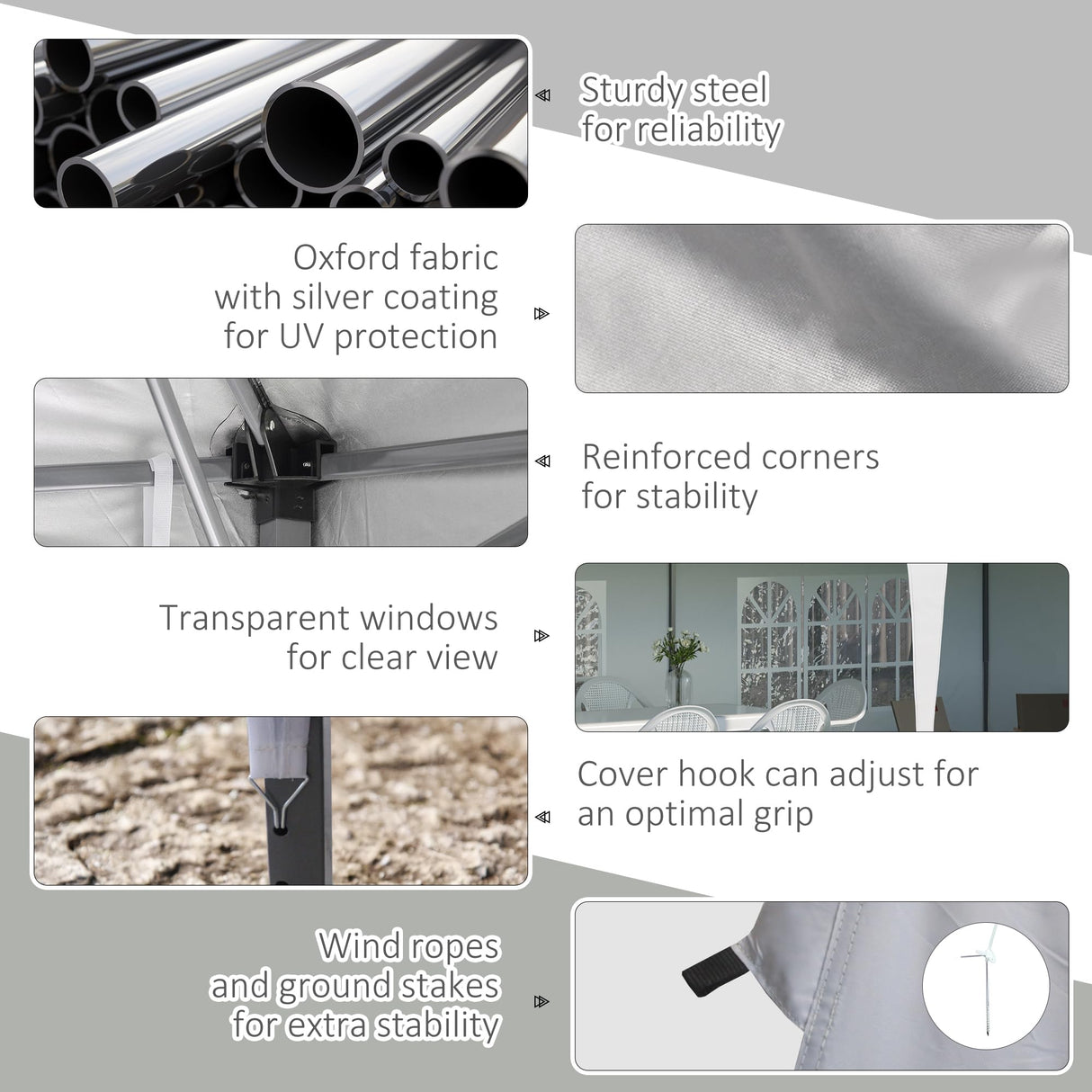 Outsunny 10' x 20' Pop Up Canopy Tent with 4 Sidewalls, Heavy Duty Tents for Parties, Outdoor Instant Gazebo with Carry Bag, for Outdoor, Garden, Patio, White Outsunny