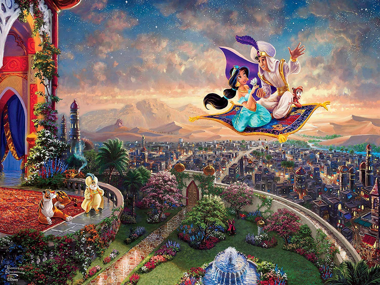 Ceaco - Thomas Kinkade - Disney Princess Collection - Aladdin - 300 Piece Jigsaw Puzzle Ceaco