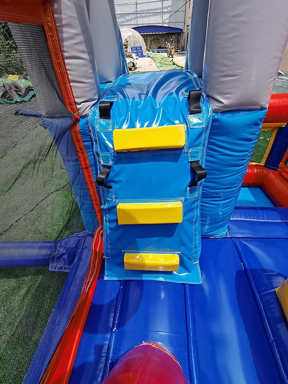 16x12FT Commercial Grade Bounce House Castle Inflatable, (Heavy Duty PVC), (1100w Blower)- 2 Slide, Ball Pit, Basketball Hoop, Obstacle - Bouncy House for Big Kid 5-12, Outdoor Party Toy Pool Backyard Okayego