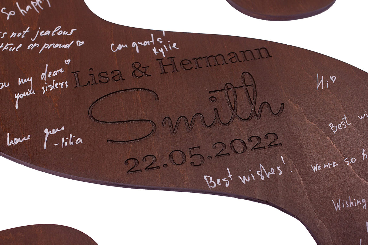 Personalized Wood Letter | Wedding Guest Book | Alternative Guest Book | Wedding Accessories | Wood Book Sign Decor | Unique Handmade for Wedding Wedding By Eli