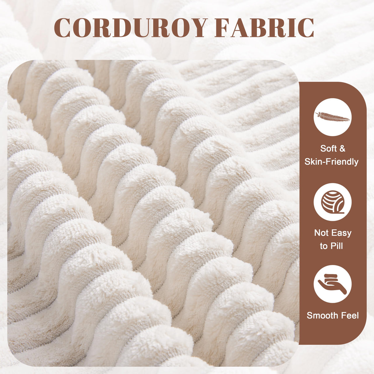 Weture 108” Modular Sectional Sofa, Cloud Sectional Couch with Deep Seat, Modern Modular L-Shape Sofa with Chaise,Upholstered Couches for Living Room (Corduroy, Beige) Weture