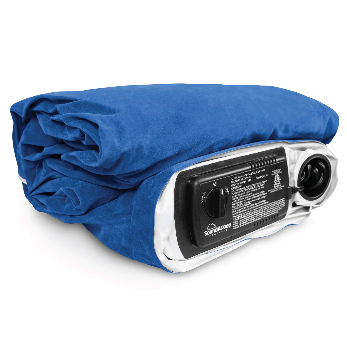 SoundAsleep Dream Series Luxury Air Mattress with ComfortCoil Technology & Built-in High Capacity Pump for Home & Camping- Double Height, Adjustable, Inflatable Blow Up, Portable - Queen Size SoundAsleep Products