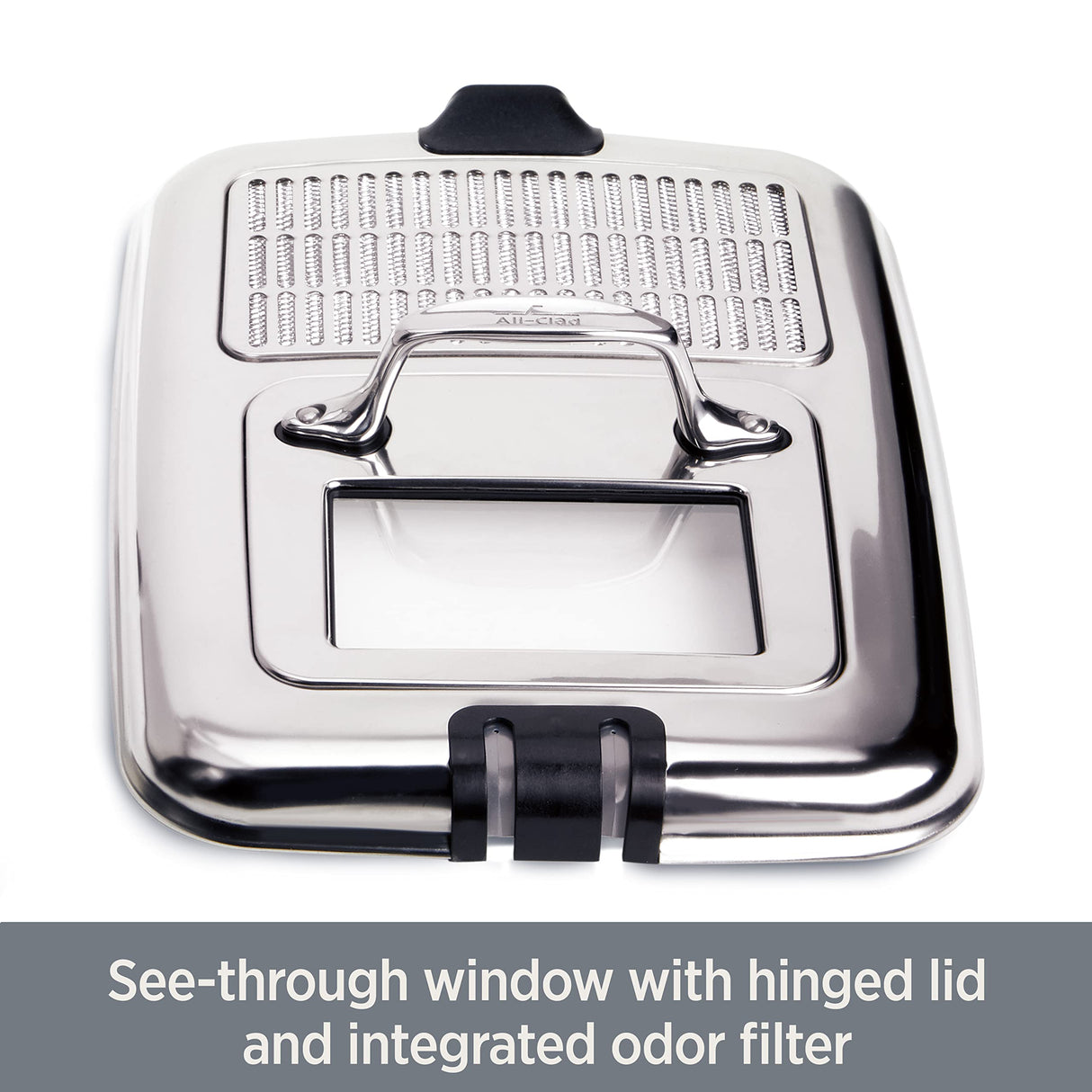 All-Clad Electric Deep Fryer with Basket and Lid, Stainless Steel Deep Fryer for Home Use, 1700W, Dishwasher Safe All-Clad