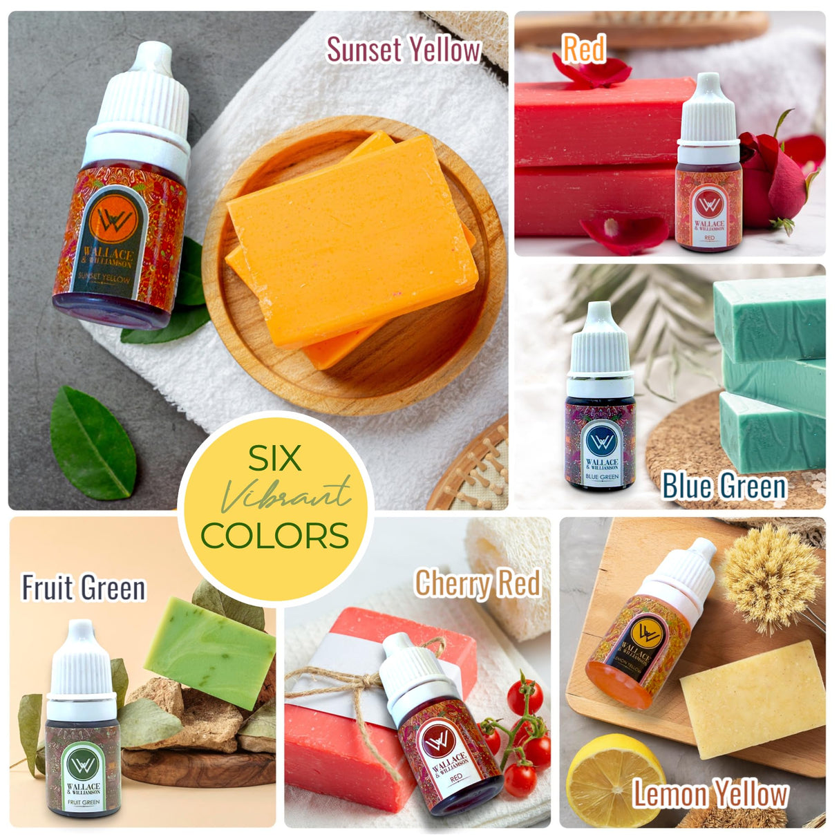 Wallace & Williamson DIY Soap Making Kit with Melt & Pour Base, Cutting Box, Molds, Fragrances, Flowers Silicone Molds - for Adults & Kids Craft Wallace & Williamson