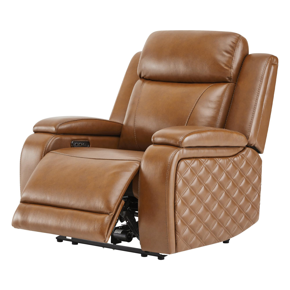 Watson & Whitely Genuine Leather Power Recliner Chairs for Adults, Zer ...