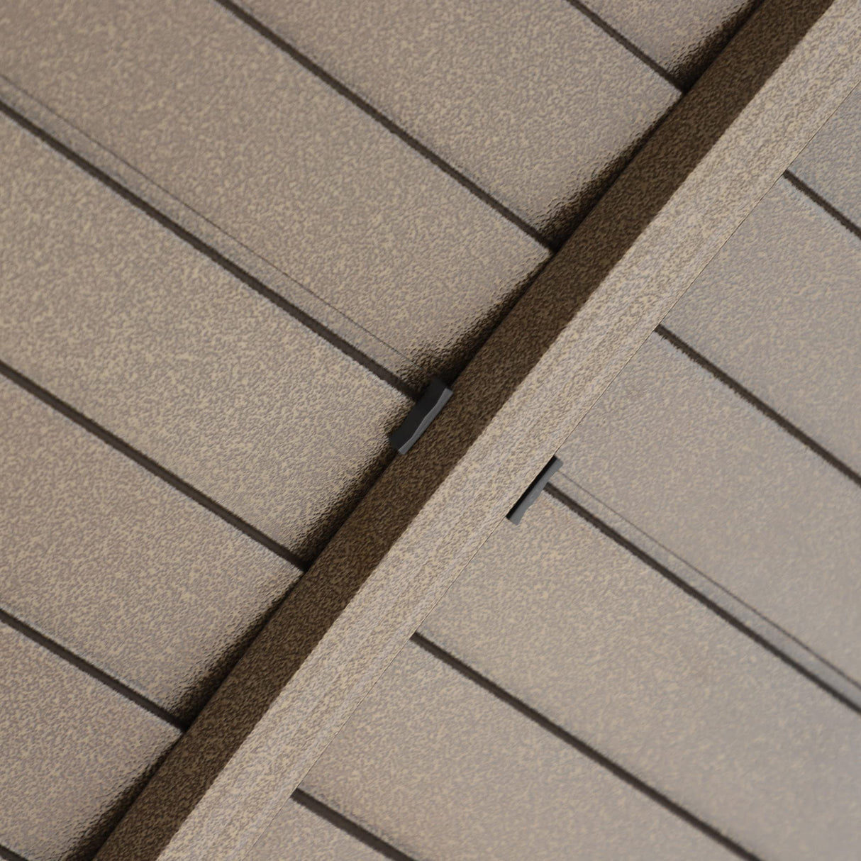 Outsunny 10' x 14' Hardtop Gazebo Canopy with Galvanized Steel Roof, Aluminum Outdoor Pavilion Gazebo with Top Hook, Netting, and Curtains for Patio, Garden, Backyard, Deck, Brown Outsunny