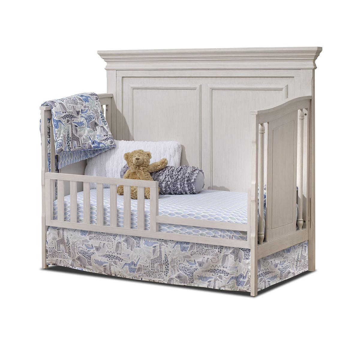Sorelle Furniture Portofino Crib,Classic 4-In-1 Convertible Crib,Brushed Ivory Crib Made of Wood,Non-Toxic Finish, Wooden Baby Bed,Toddler Bed,Child’s Daybed and Full-Size Bed-Ivory SORELLE FURNITURE