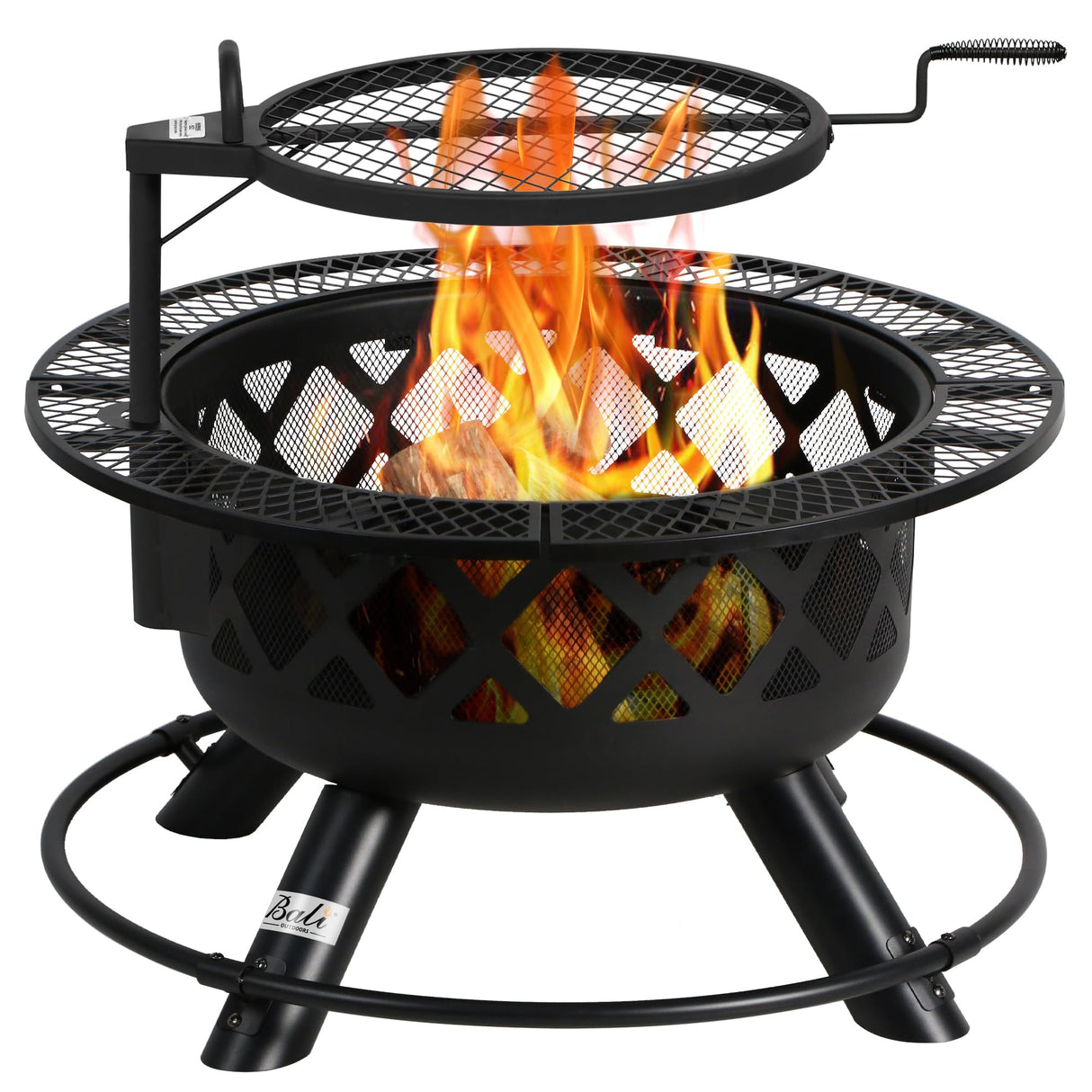 BALI OUTDOORS Fire Pit Outdoor Fire Pit for Wood Firepits for Outside Patio BALI OUTDOORS