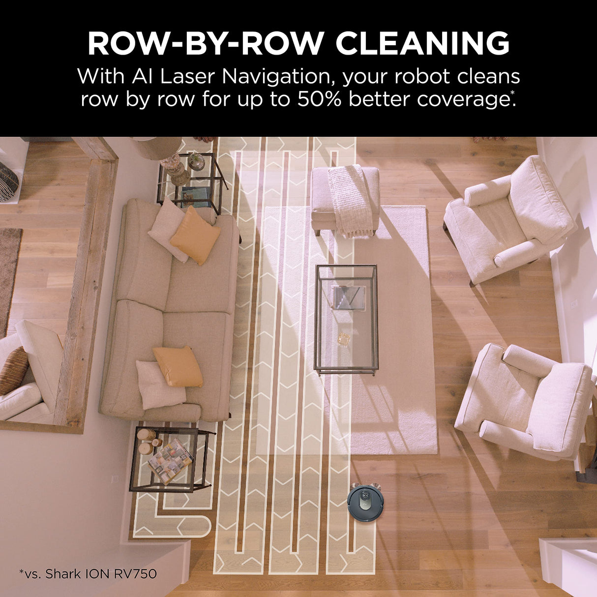 Shark AV2001 AI Robot Vacuum with Self-Cleaning Brushroll, Object Detection, Advanced Navigation, Home Mapping, Perfect for Pet Hair, Compatible with Alexa, Gray Shark