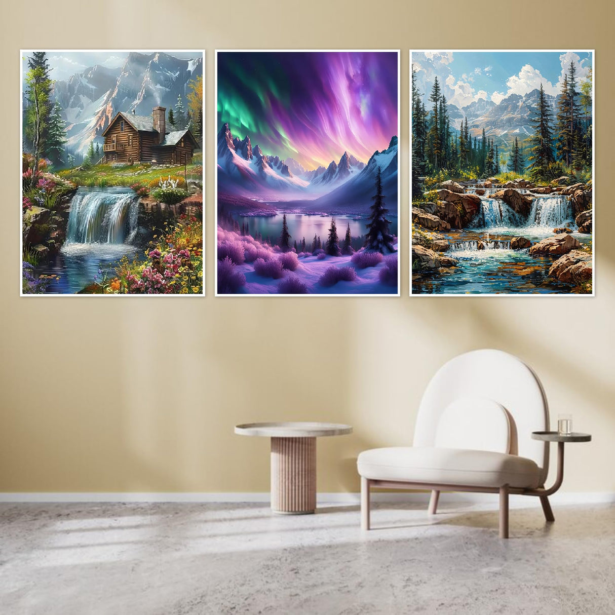 6 Pack Landscape Diamond Painting Kits for Adults Beginners, 5D Forest Sunset Glow Scenery Diamond Art Kits for Adults, DIY Full Drill Paint with Diamond Art and Craft Kits for Wall Decor(30x40cm) LWZAYS