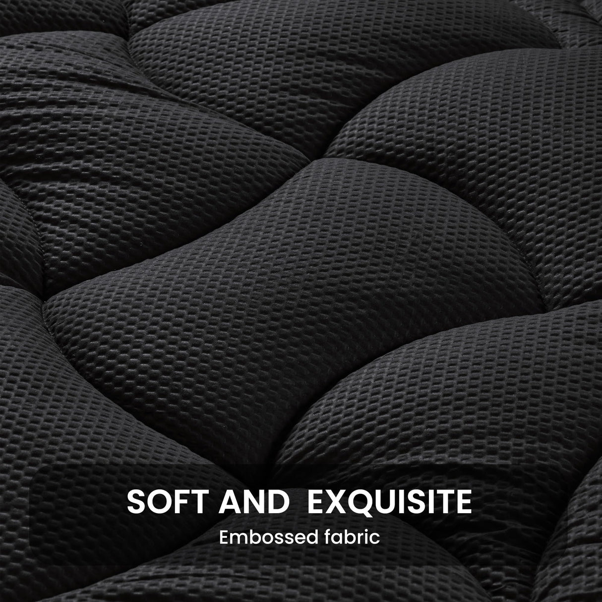 SLEEP ZONE Full Size Cooling Mattress Topper for Double Bed, Premium Zoned Cool Mattress Pad Cover, Padded Mattress Protector Breathable Washable, Deep Pocket 8-21" (Black, Full) SLEEP ZONE