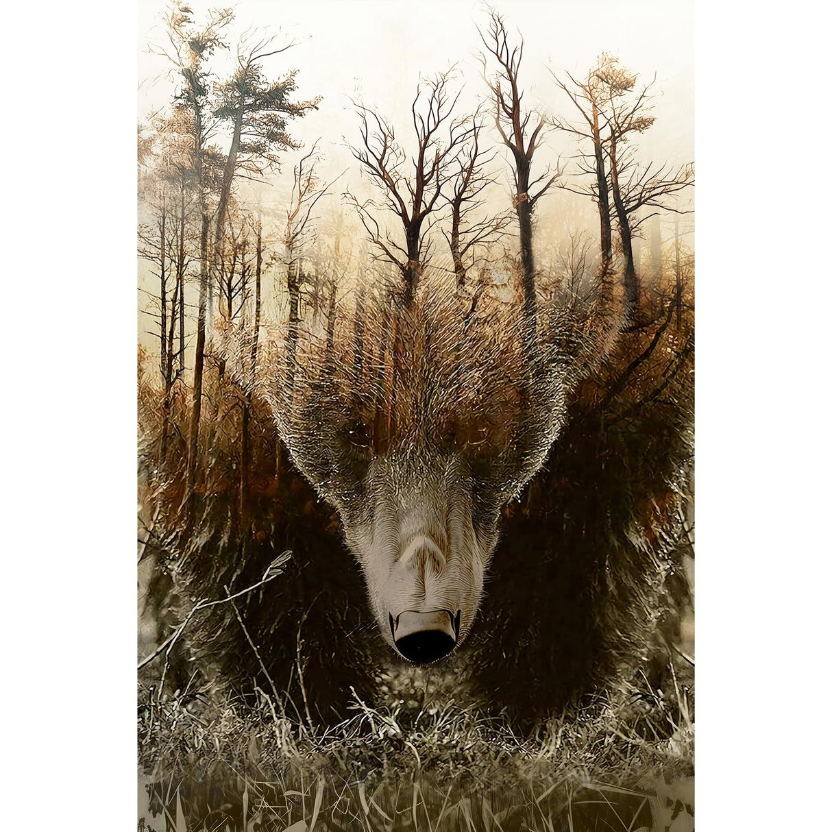 WOZUIBAN Adult Puzzle Classic Jigsaw Puzzle 1000 Pieces Wooden Puzzle DIY Forest Map Bear Modern Home Decor Unique Gift Intellectual Game 75x50cm najiaxiaowu