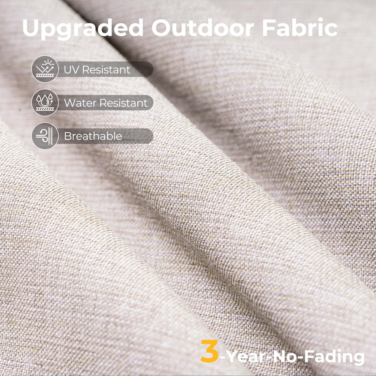 HOOOWOOO Patio Outdoor Sectional Furniture Sofa Set,7 Piece U Shaped Corner Wicker Rattan Couch Set,Rustic 6 Persons Summer Patio Conversation Set for Outside Porch Deck Garden(Beige Tan) HOOOWOOO