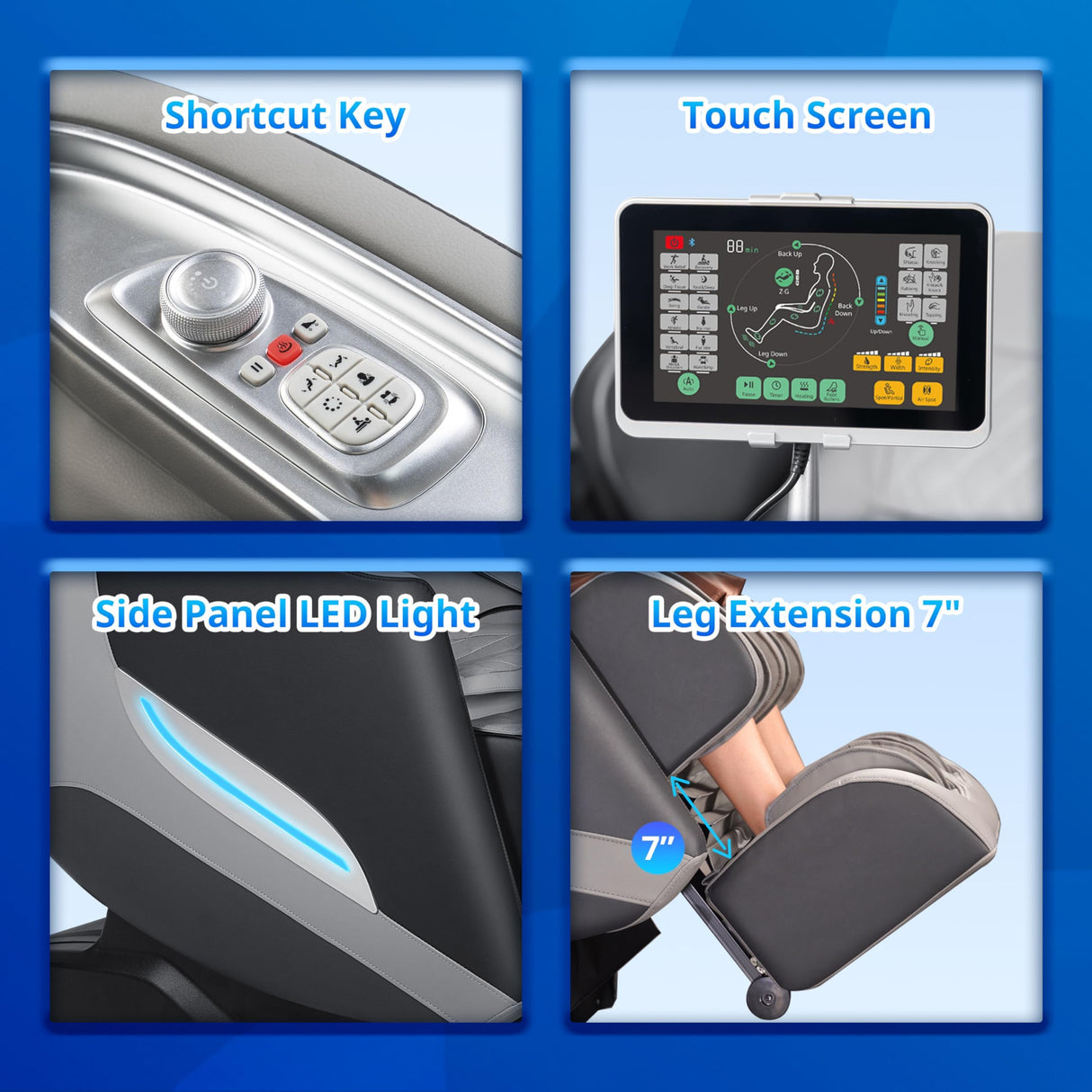 Massage Chair, 3D Massage Chair Full Body, Zero Gravity Shiatsu Recliner W/Heating, SL Track, Wireless Charger, Bluetooth Speaker, Foot Rollers, 12 Auto Modes Air Compression Mazzup