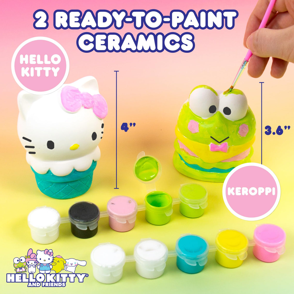 Horizon Group USA Sanrio Hello Kitty and Friends Paint Your Own Figurines Arts and Crafts Kit Horizon Group USA