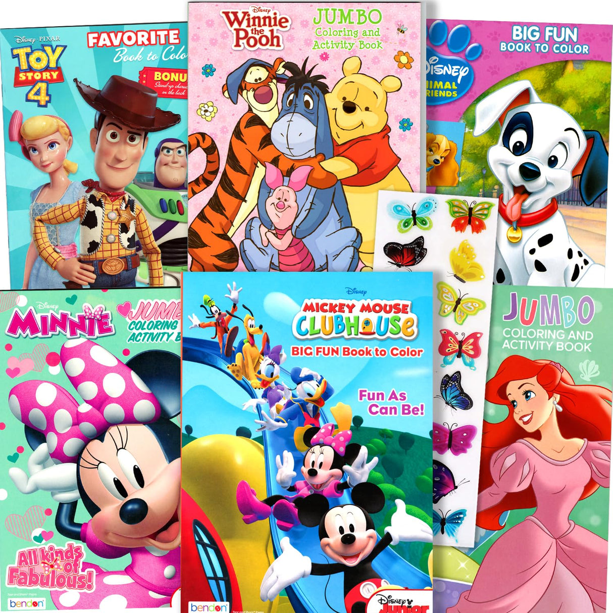 Disney Classics Coloring and Activity Books for Kids – Bulk Coloring Bundle with Mickey Mouse, Minnie, Ariel Featuring Stickers, Activities, Mazes, Games, Puzzles, and More Bendon