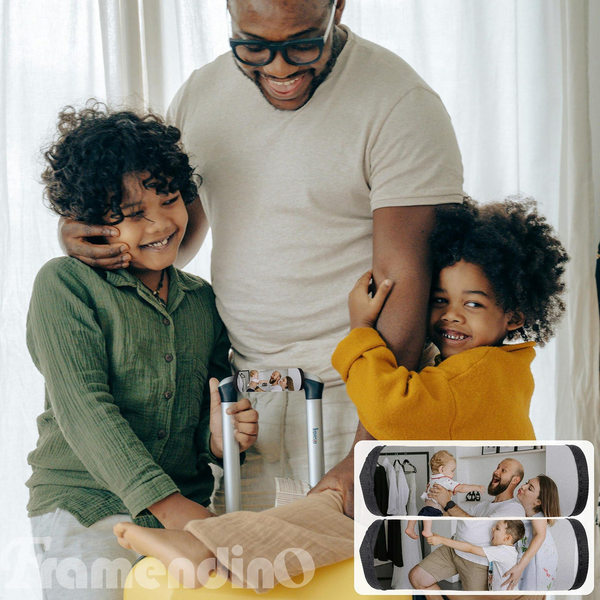 Framendino, 20 Pack Sublimation Luggage Handle Wraps Heat Transfer Neoprene for DIY Travel Suitcase Identifiers Framendino