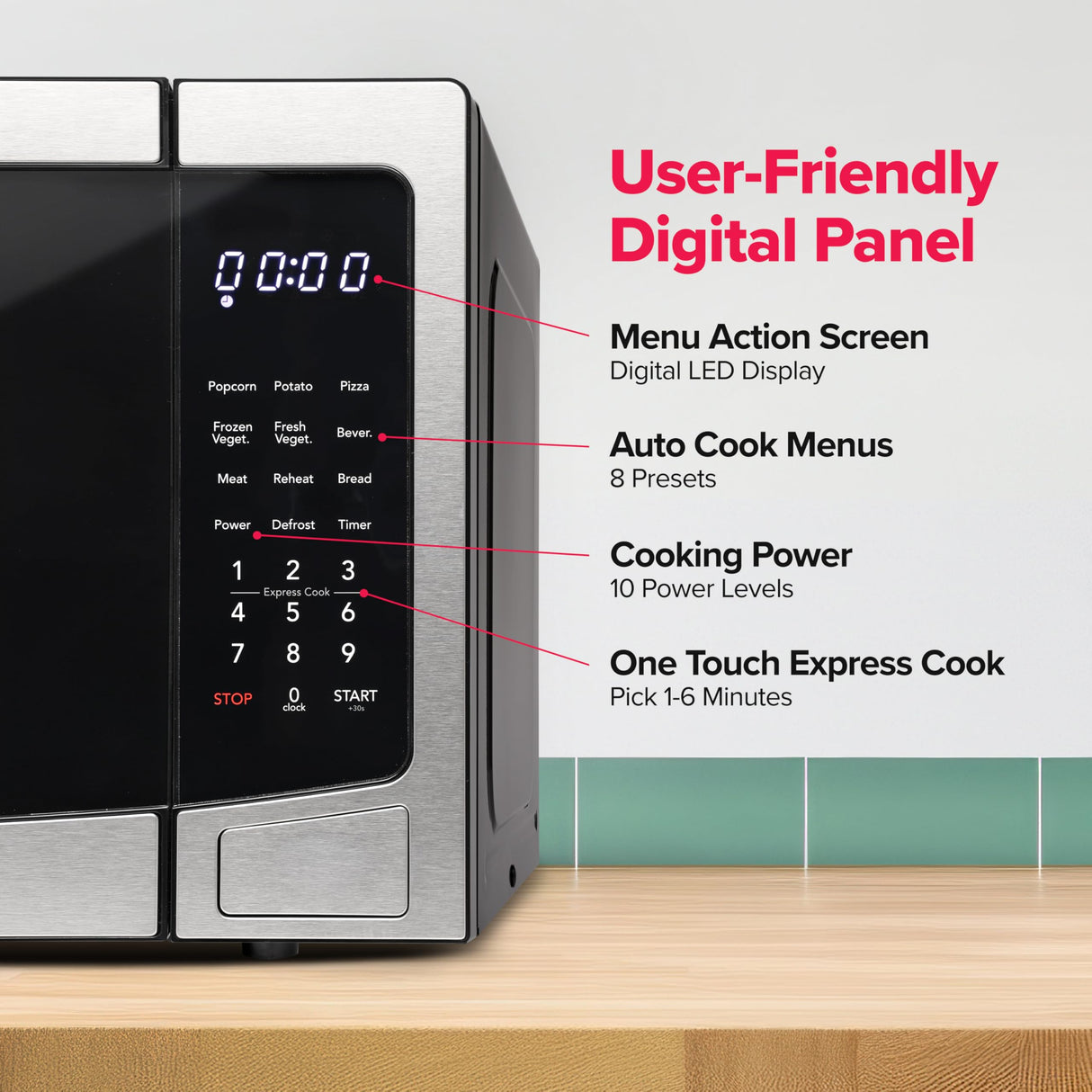 FRIGIDAIRE Stainless Steel Microwave Oven, Multi Function, Programmable, 1.1 Cu Ft 1000-Watt Frigidaire