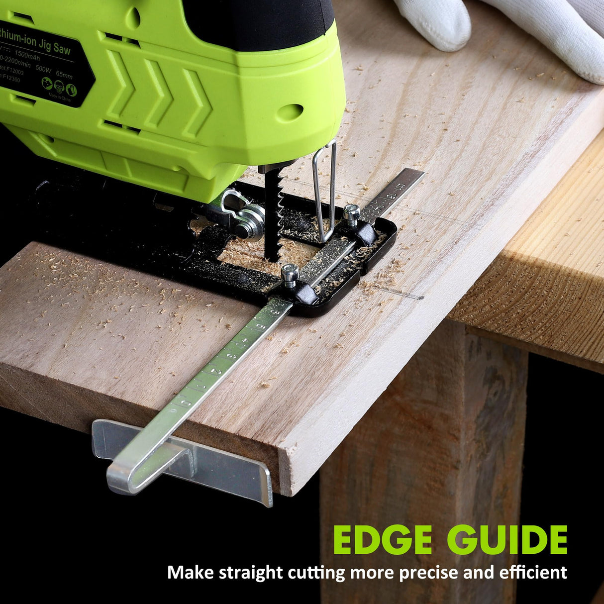 FASTPRO 12V Cordless Jig Saw Kit, Electric Jigsaw with 10pcs Blades & Edge Guide, Included 1.5 Ah Battery, Charger and Storage Case FASTPRO