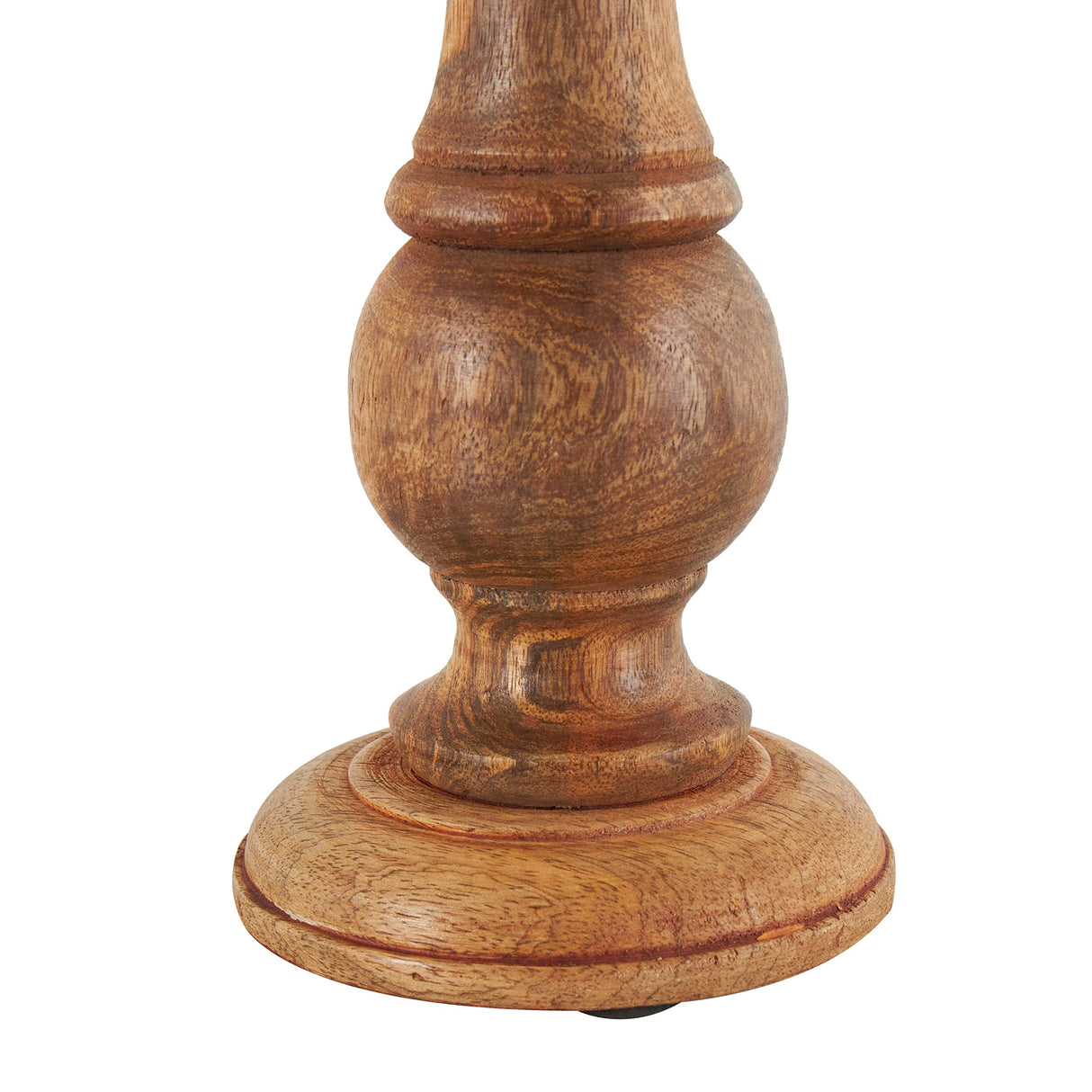 Deco 79 Mango Wood Decorative Candle Holder Turned Style Pillar Candle Stand, Set of 3 Candlestick Holder 10",8",6"H, Brown Deco 79