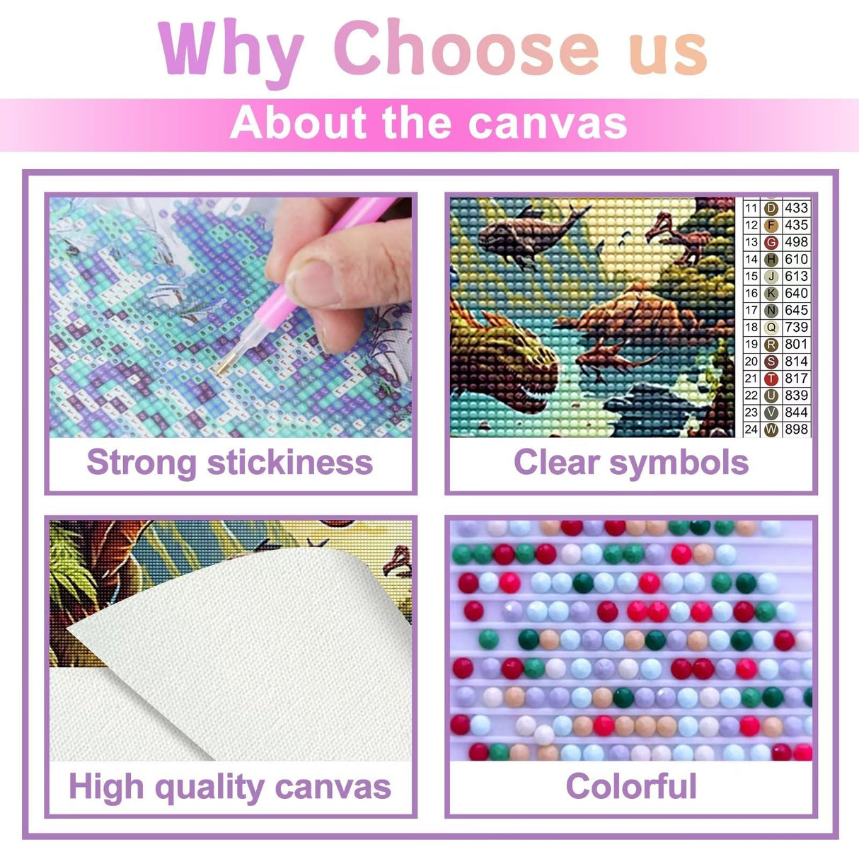 Dinosaur Diamond Painting Kits for Adults Beginner, DIY Diamond Paintings with Diamonds Picture Gem Art Crafts for Adult Decor 12x16 inch Noche