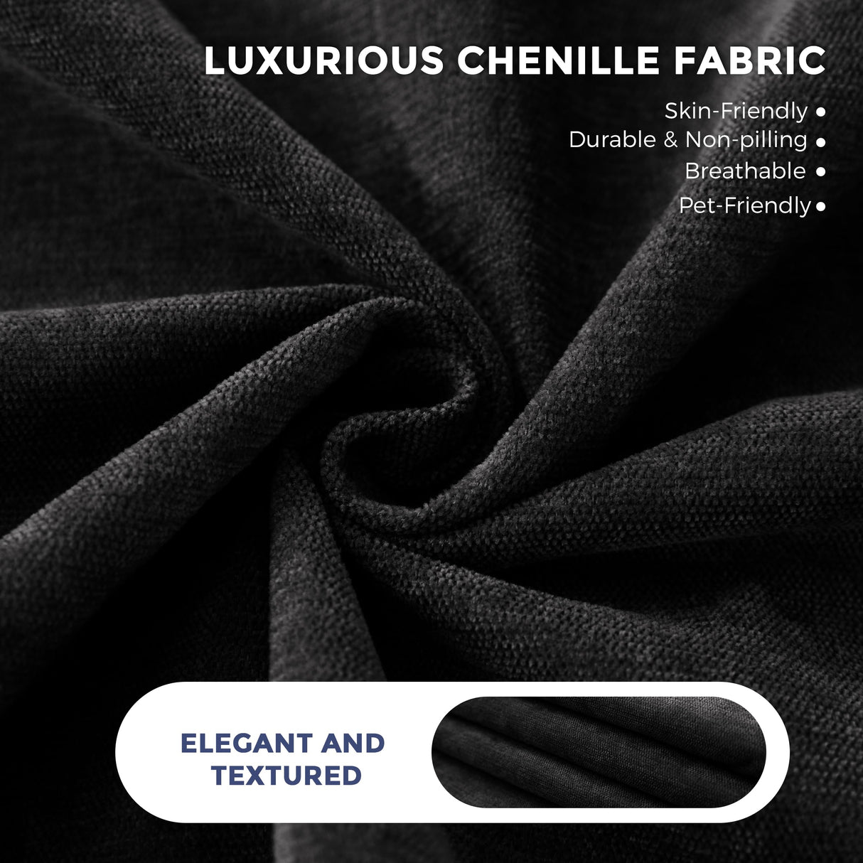 MAXYOYO Boneless Sofa Couch, Loveseat Sofa for Small Space, Tufted 2-Seater Floor Couch Bean Bag Chair for Living Room Bedroom Apartment, Sofa in a Box, No Assembly Needed, Black MAXYOYO