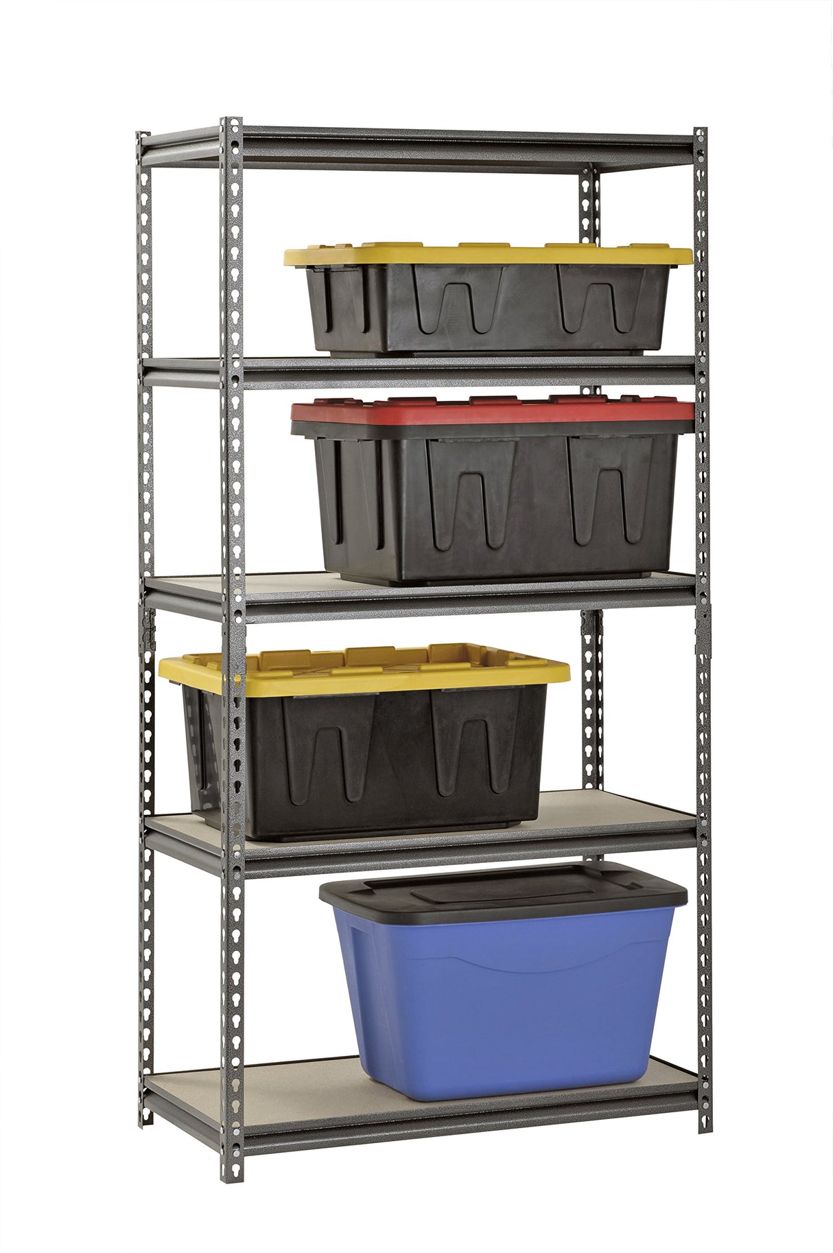 Muscle Rack UR361872PB5PAZ-SV Silver Vein Steel Storage Rack, 5 Adjustable Shelves, 4000 lb. Capacity, 72" Height x 36" Width x 18" Depth Muscle Rack