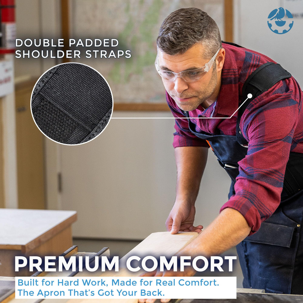 Oriole Tools Heavy Duty Shop Apron Waxed Canvas Shop Apron - Water-Resistant Perfect for Woodworkers, Welding Tool Apron Oriole Tools