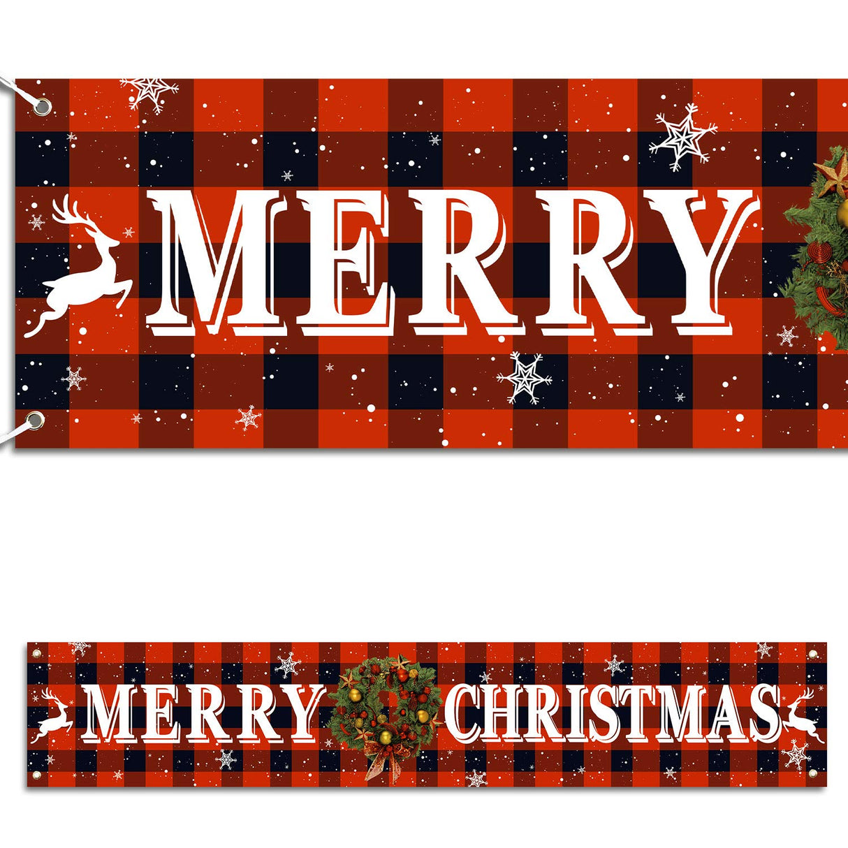 Merry Christmas Banner Christmas Eve Signs Huge Banner Decorations Giant Happy New Years Supplies Fence Yard Sign Indoor Outdoor Decorations Photo Backdrop 6 Feet Letjolt