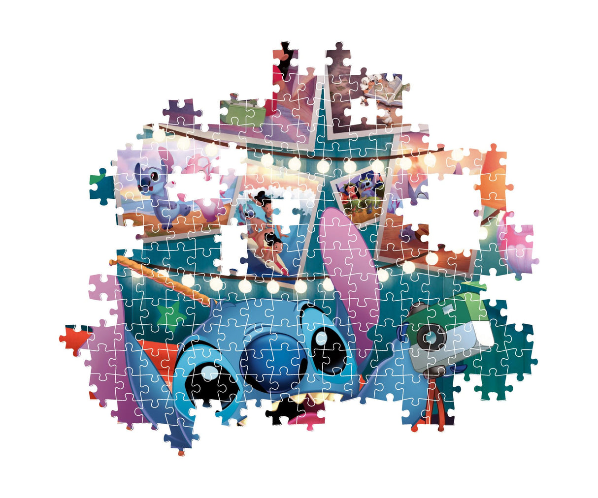 Clementoni - Disney Puzzle of 1000 Pieces: Stitch - Patience and Thinking Game - Portait Size - Net Image - Decoration - 70 x 50 Cm - From 10 Years Old - Made in Italy - 39793 Clementoni