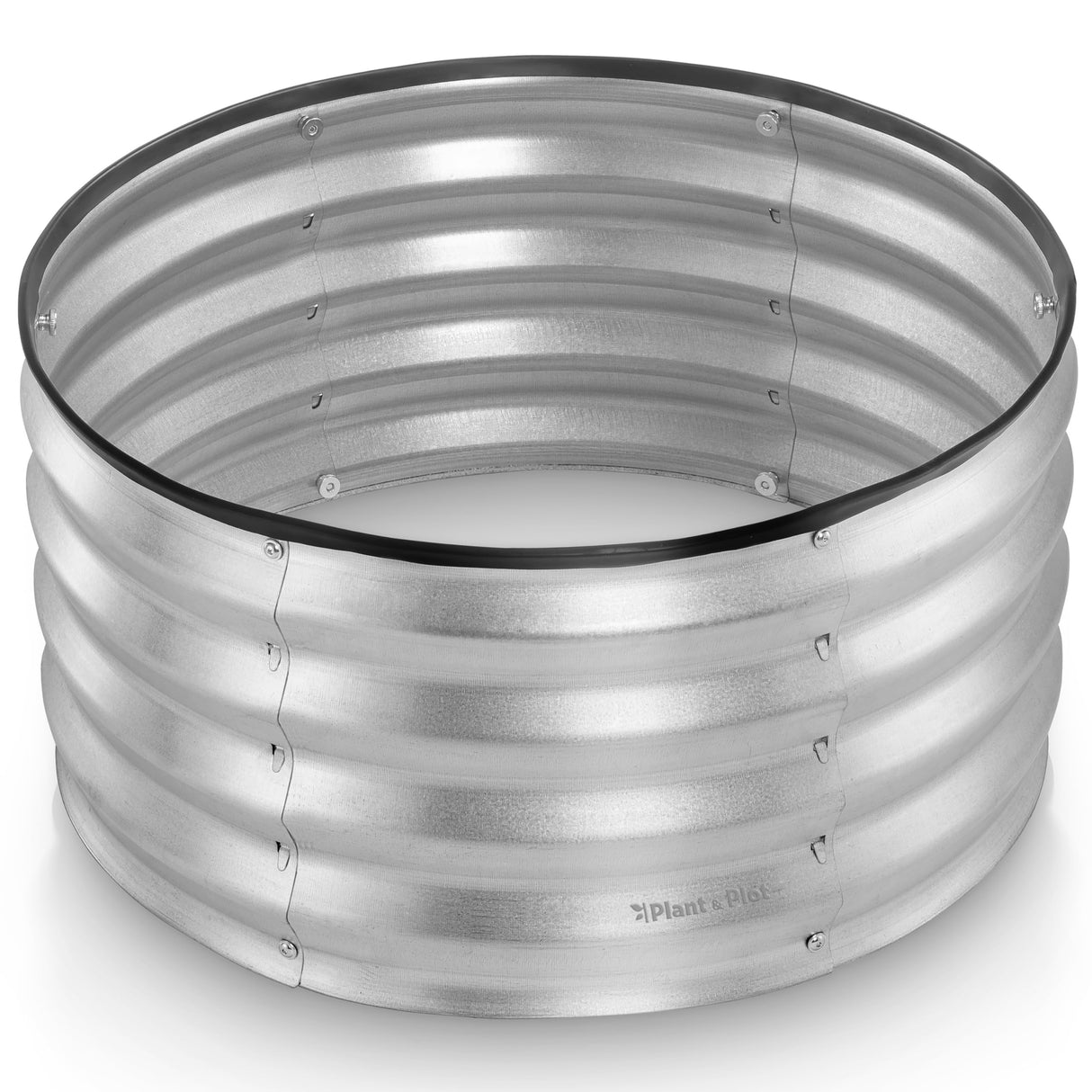 Galvanized Raised Garden Beds Outdoor // 2×2×1 ft Planter Raised Beds for Gardening, Vegetables, Flowers // Large Metal Garden Box (Silver) // Patented Tool-Free Design Plant & Plot