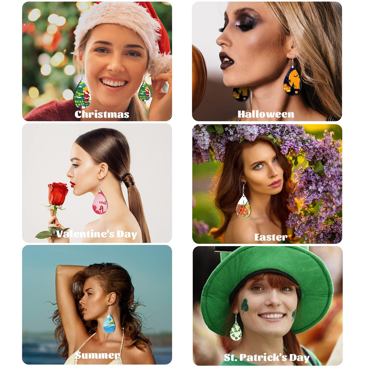 YGAOHF Sublimation Earring Blanks for Mom, 1.8" Lightweight Wood Earrings Blanks with Protective Film, Unfinished MDF Teardrop Earrings for Earring Making, DIY Halloween Mather's Day Easter Earrings YGAOHF