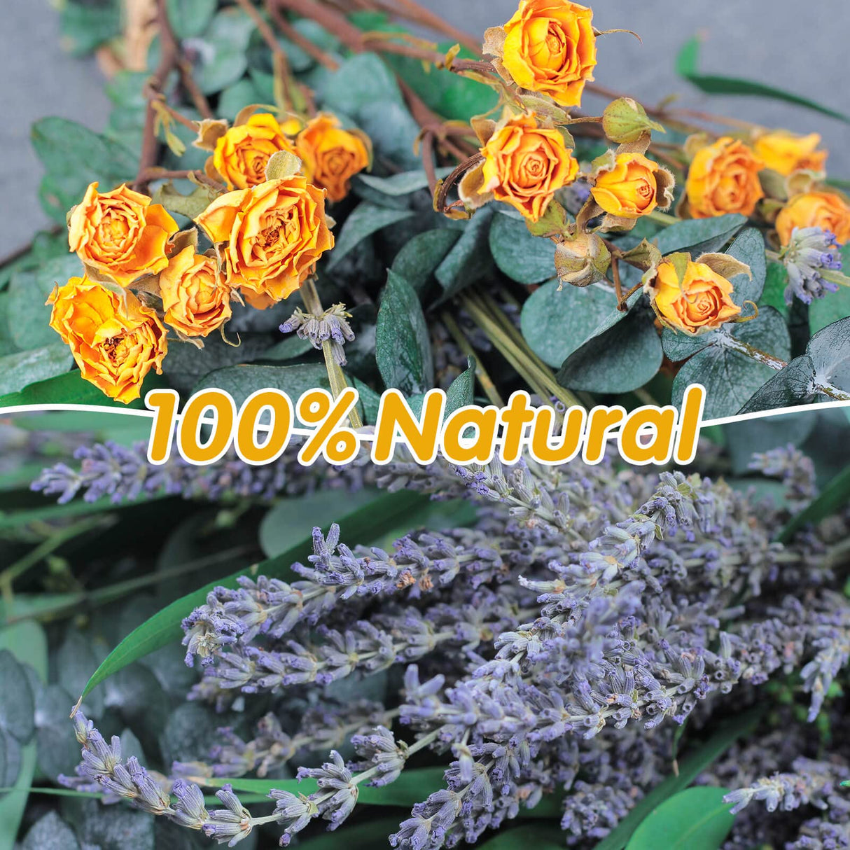 123 Pcs Mixed Real Dried Eucalyptus Stems - Lavender & Rose Flowers Bundles for Shower, Natural Preserved Eucalyptus Leaves Greenery Hanging Shower, Plant Fragrance, Wedding Decor beerfingo