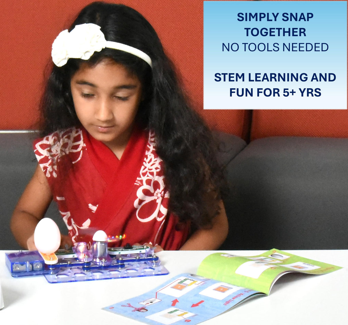 Snap Circuits Beginner, Electronics Exploration Kit, Stem Kit for Ages 5-9 (SCB-20) Snap Circuits