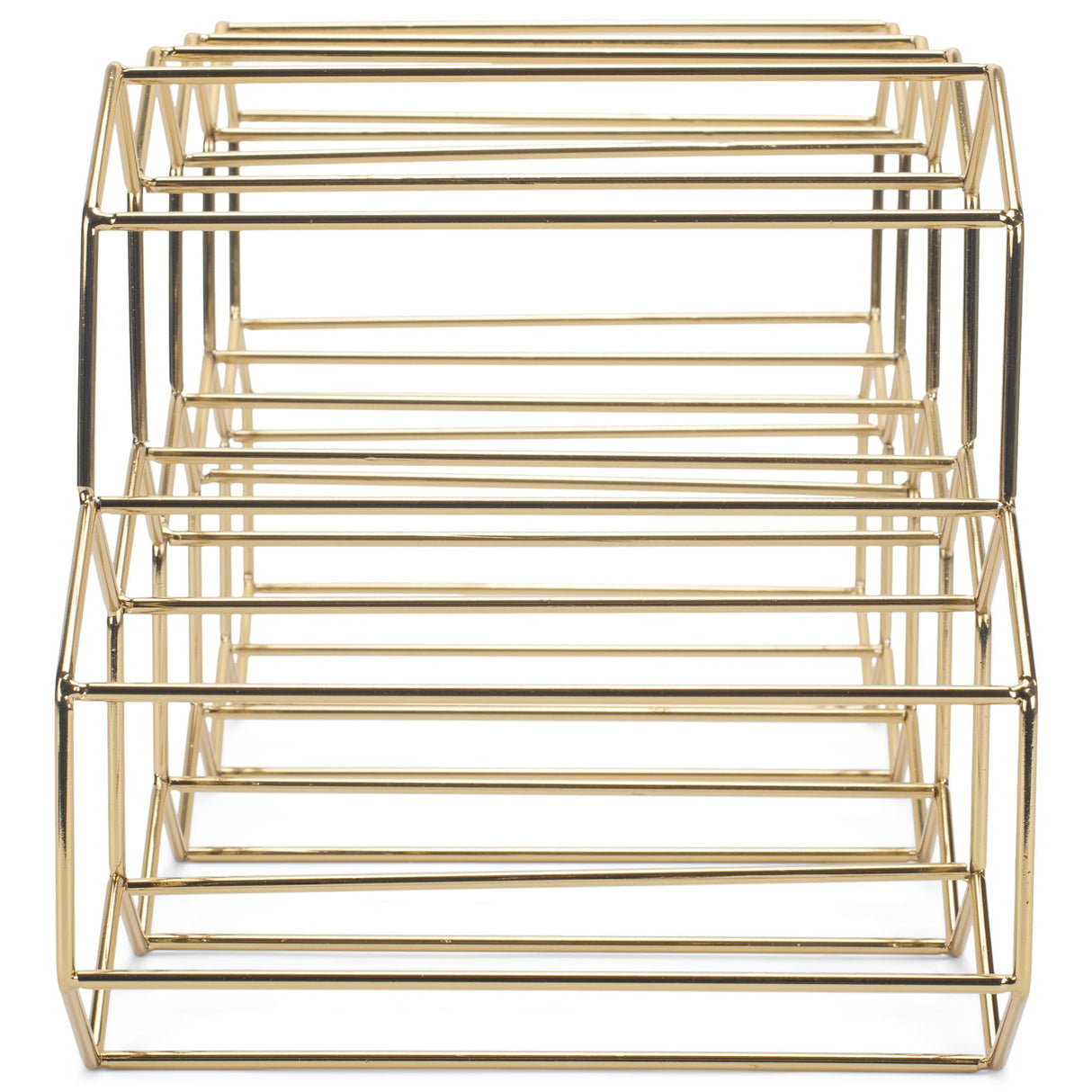 NAT & Jules Honeycomb Gold Tone Iron Metal Tabletop Wine Rack, Large - Perfect for Kitchen Countertop, Pantry or Cabinets Display or Storage - Holds 12 Bottles, Gold Tone NAT AND JULES