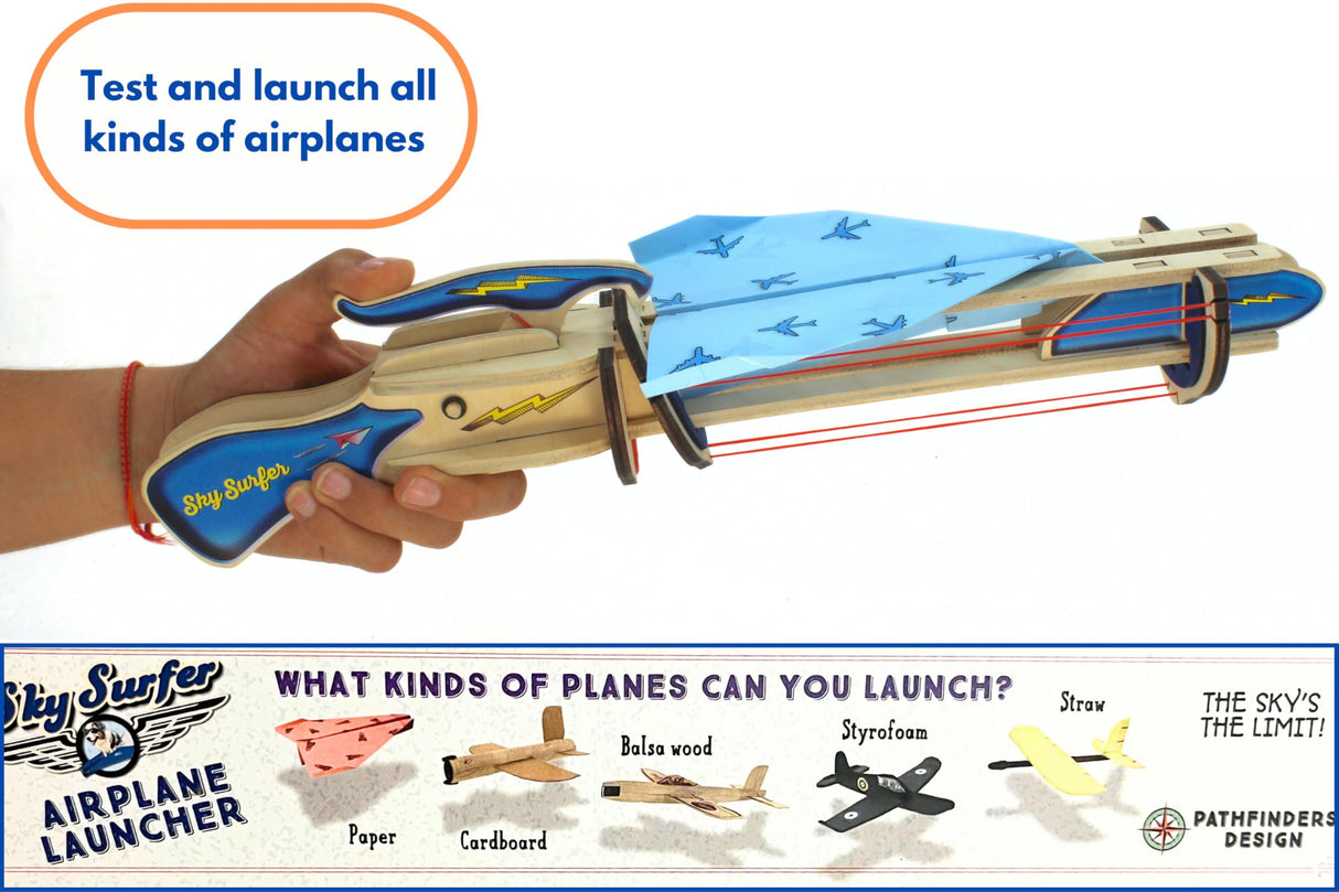 PATHFINDERS STEM Kit – Paper Airplane Launcher | Science Kits for Kids Age 12-14 | stem Toys Age 12-14 Physics Toys | Kids Engineering kit | Learning Resource Pathfinders