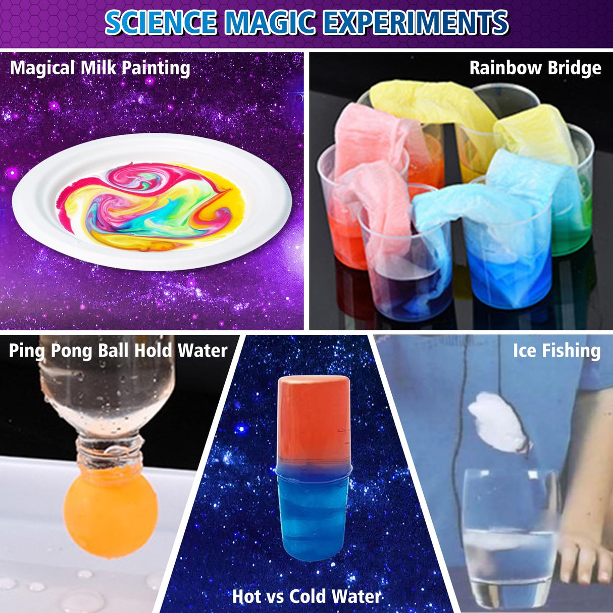 208+ Science Experiments - Science Kits for Kids Age 5-7-8-12, S.T.E.M Preschool Learning Educational Toys, Volcano Chemistry Set Scientist Set, Halloween Christmas Birthday Gift Ideas for Boys Girls Mestown