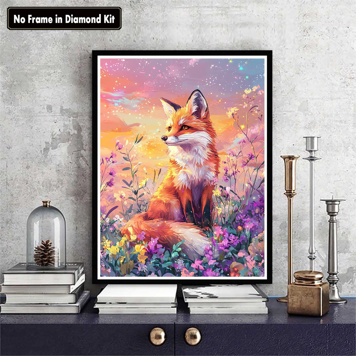 Zariocy Paint by Numbers Kits for Adults - Fox DIY Oil Paintings Canvas Acrylic Paint Set - Animal Paint by Numbers Kit for Beginners and Ideal for Home Decor 16x20 inch Zariocy