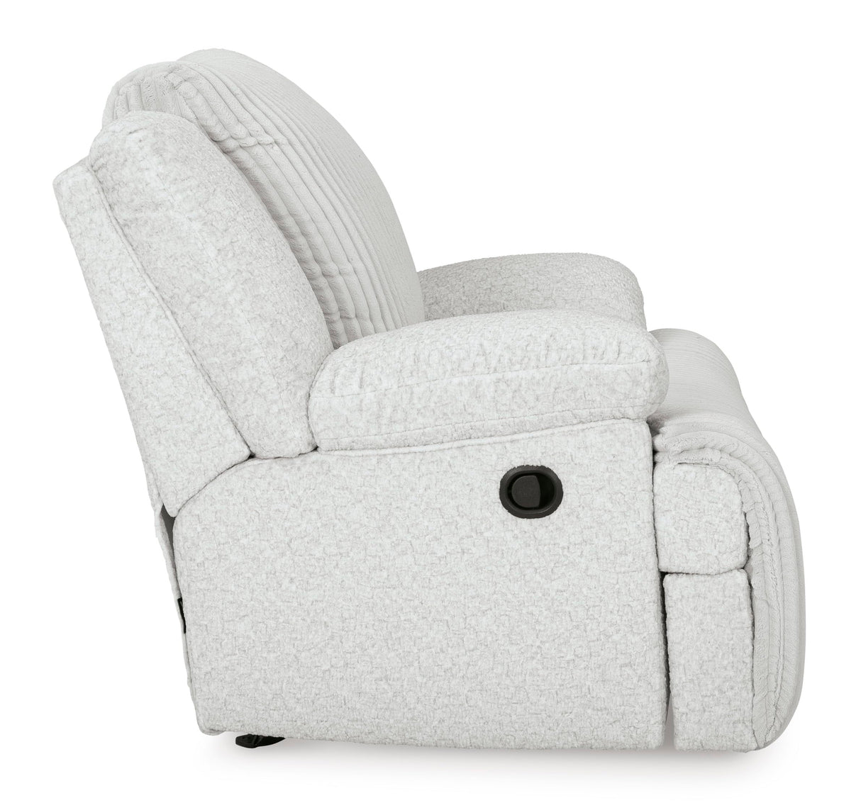 Signature Design by Ashley Top Tier Modern Indoor Upholstered Manual Rocker Recliner, White Signature Design by Ashley