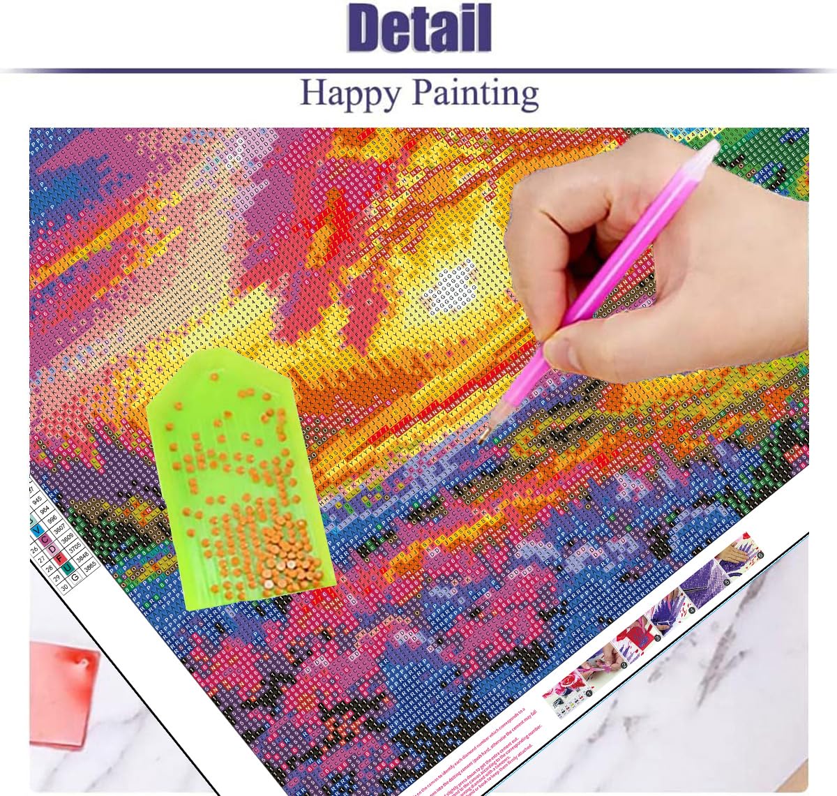 ijbnhd Large Diamond Painting, Tree of Life Extra Large Diamond Art Kits for Adults, Full Drill Round Big Diamond Painting, DIY Gem Art and Crafts for Home Wall Decor Gift 27.5 X 15.7inch ijbnhd