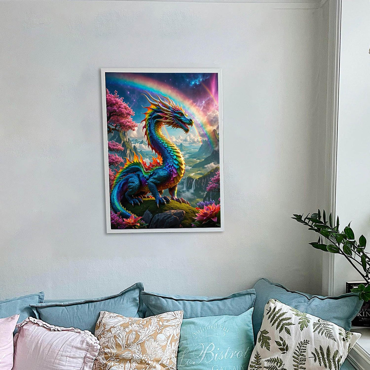Lovepefe Dragon Diamond Art Painting Kits for Adults Paint with Diamond Kit for Beginners DIY Full Drill Gem Art Home Wall Decor 12 X 16 Inch Lovepefe