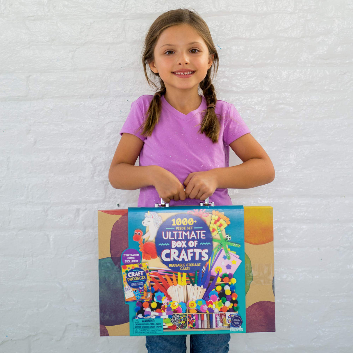 Made By Me Ultimate Craft Box, Art & Craft Activities 1000 Piece Set, Storage Case, Great for Preschool Arts & Crafts, Adult & Group Projects, Craft Box for Kids Girls & Boys Made By Me
